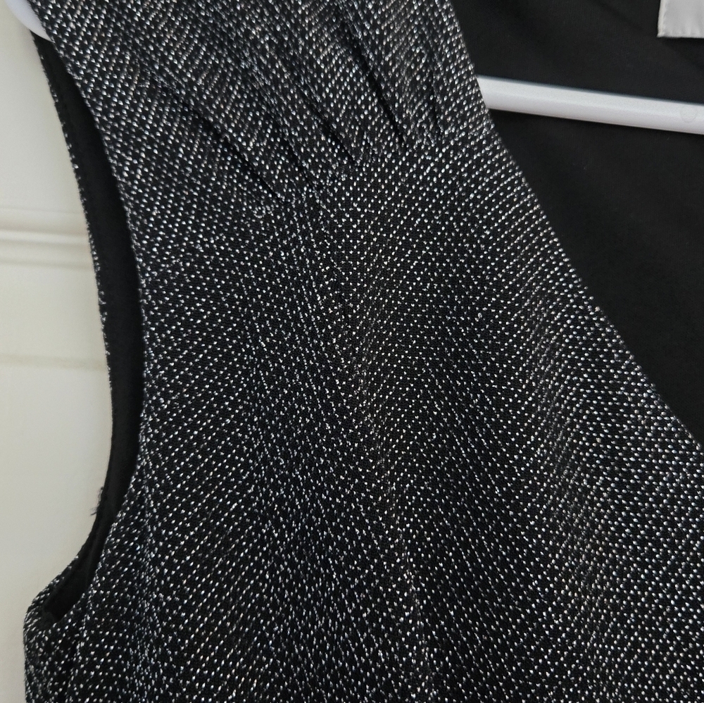 White House Black Market Shimmery V-Neck Dress - Picture 5 of 6